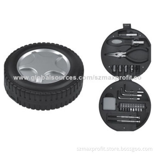 24 Pieces Tool Kit, Sized 16.5*16.5*5.9cm